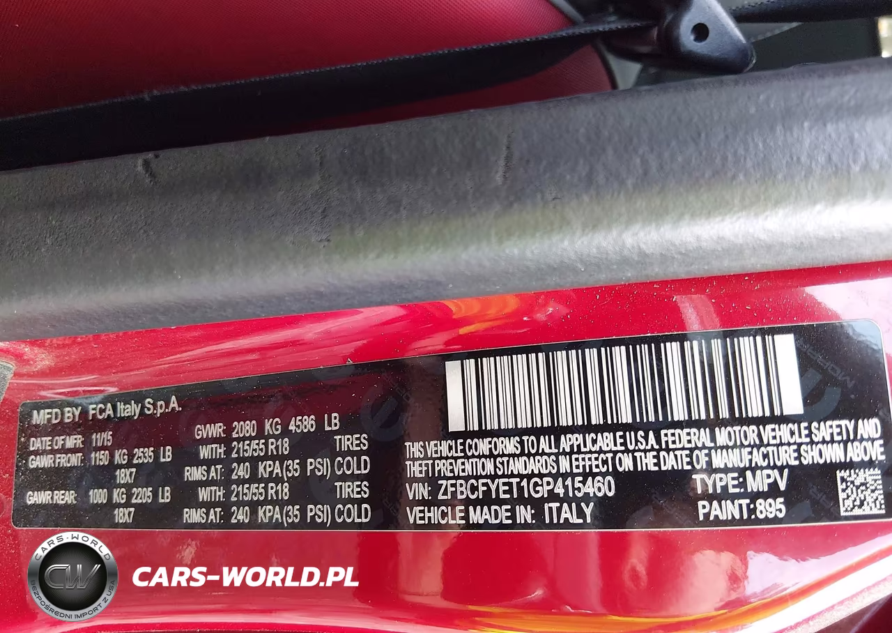 2016 Fiat 500X Trekking Plus VIN:ZFBCFYET1GP415460 - 9