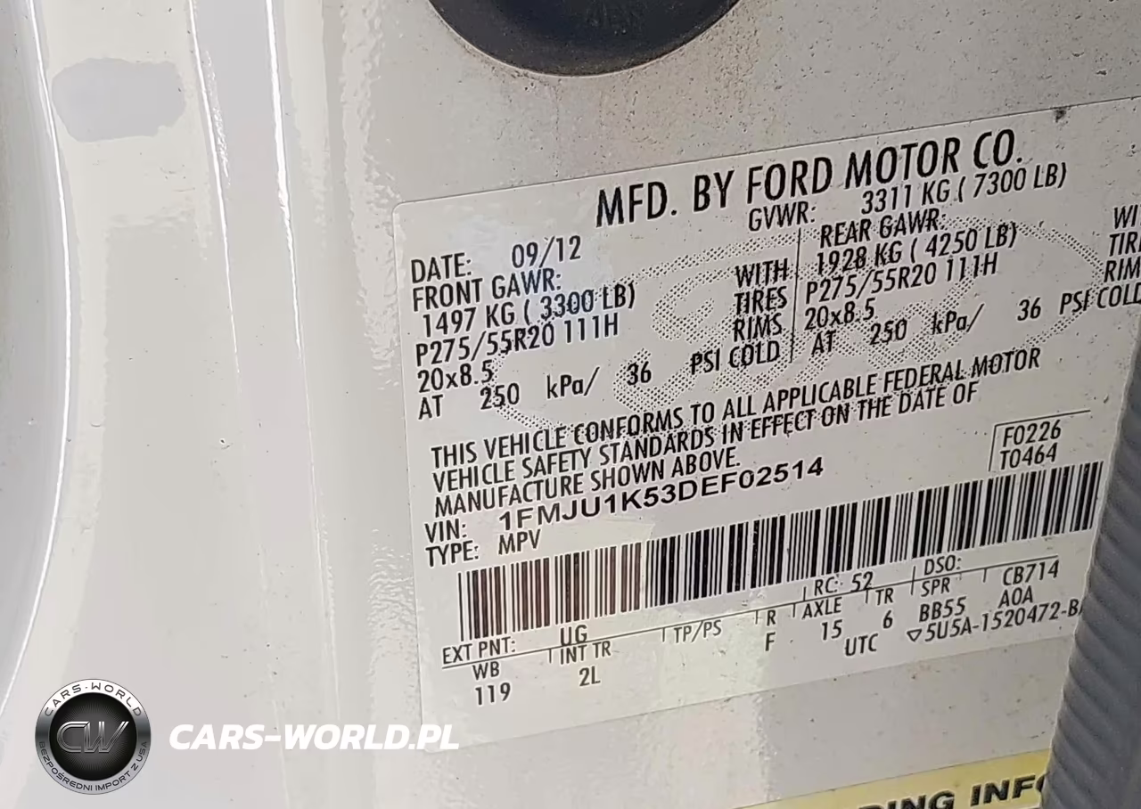 2013 Ford Expedition Limited VIN:1FMJU1K53DEF02514 - 9