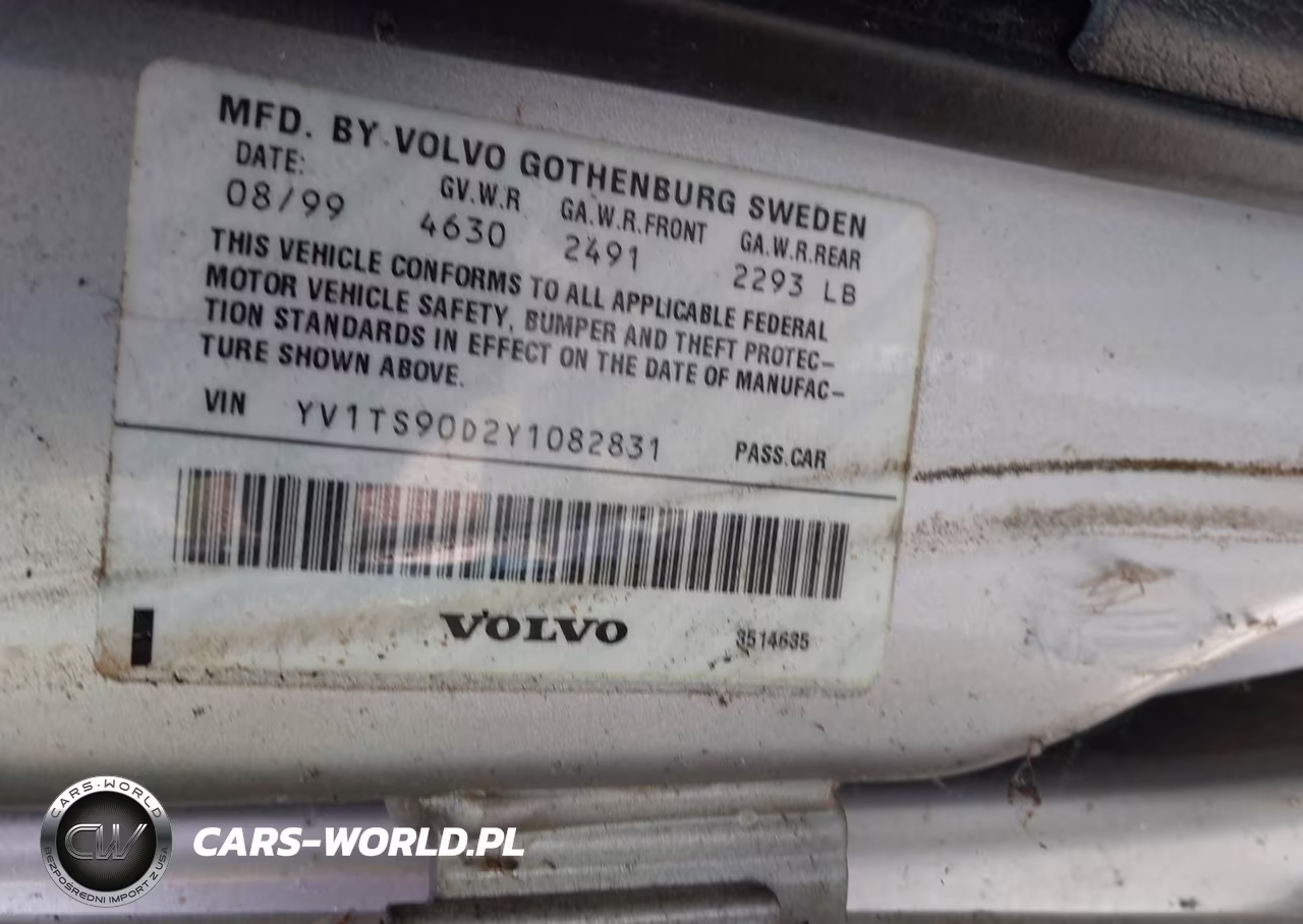 2000 Volvo S80 T-6 VIN:YV1TS90D2Y1082831 - 9