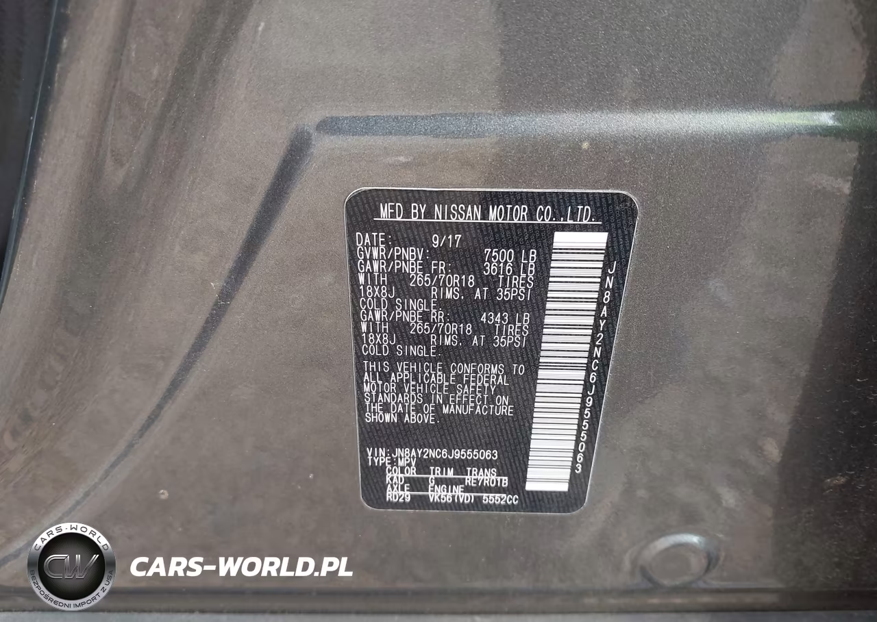 2018 Nissan Armada Sv VIN:JN8AY2NC6J9555063 - 9