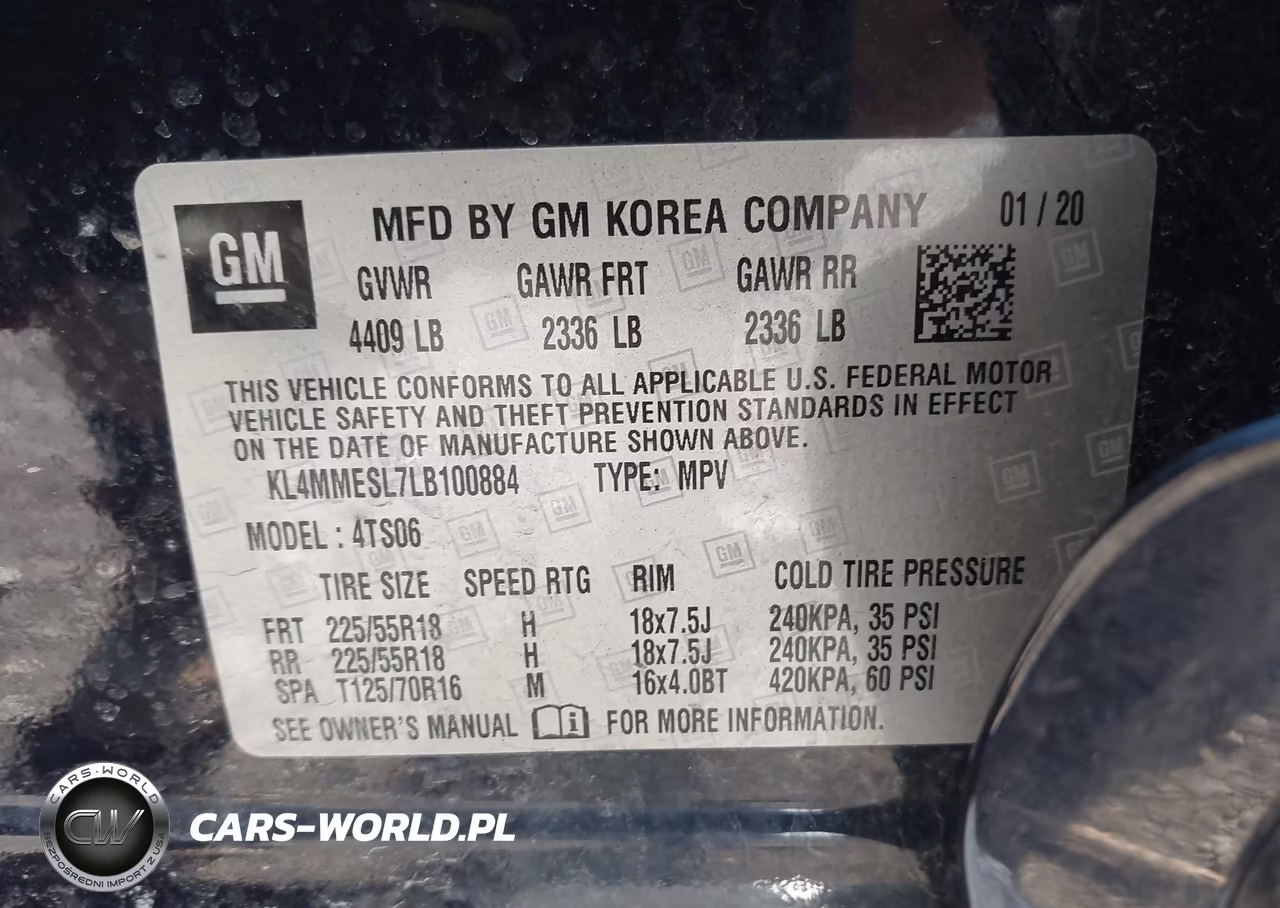 2020 Buick Encore Gx Awd Select VIN:KL4MMESL7LB100884 - 9