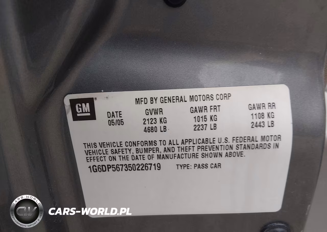 2005 Cadillac Cts Base W-1Sb-1Sc VIN:1G6DP567350226719 - 9