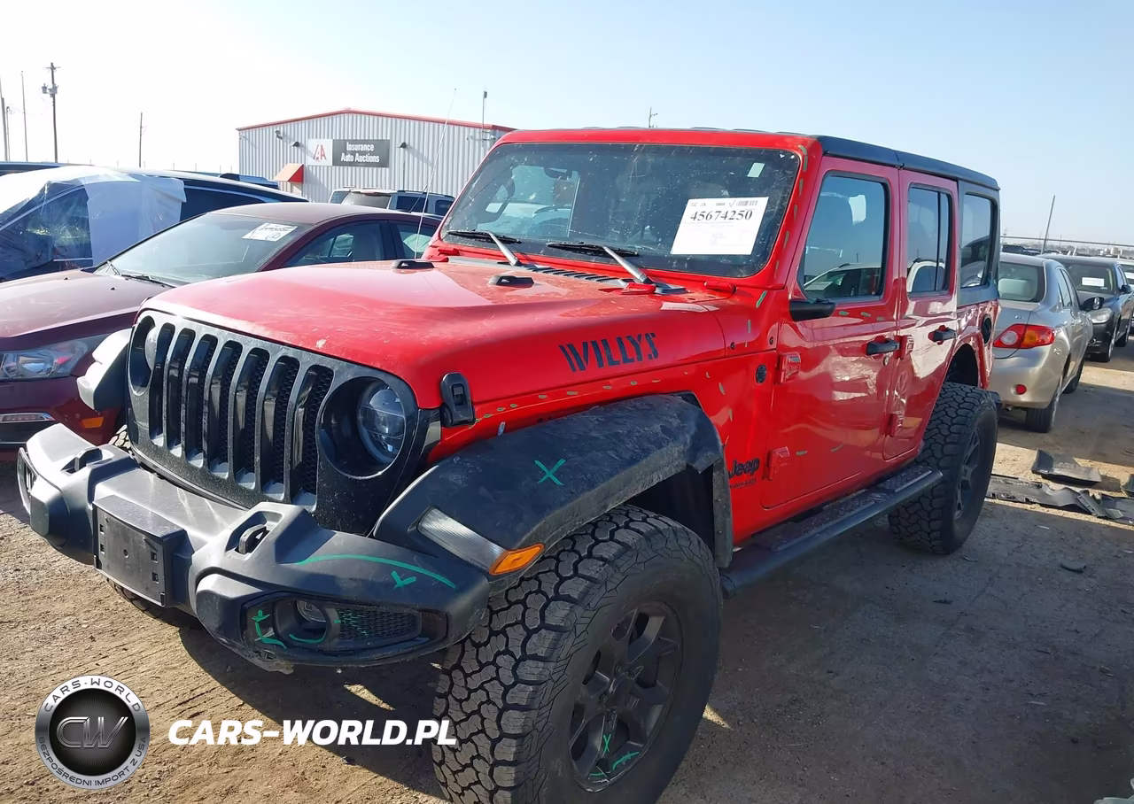 2022 Jeep Wrangler Unlimited Willys 4X4 VIN:1C4HJXDG2NW181350 - 2