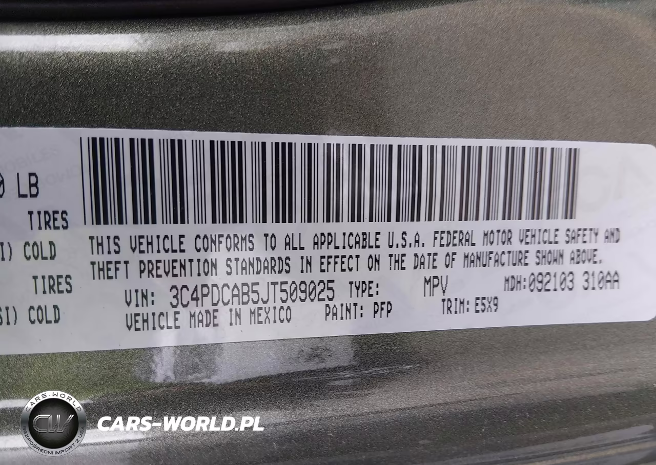 2018 Dodge Journey Se VIN:3C4PDCAB5JT509025 - 9