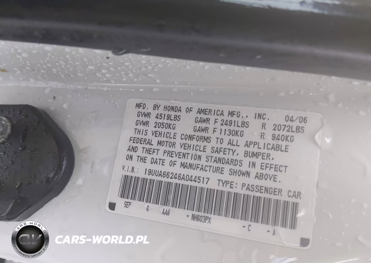 2006 Acura Tl VIN:19UUA66246A044517 - 9
