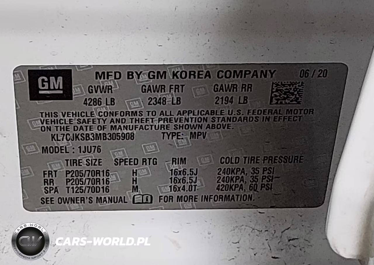 2021 Chevrolet Trax Fwd Ls VIN:KL7CJKSB3MB305908 - 9