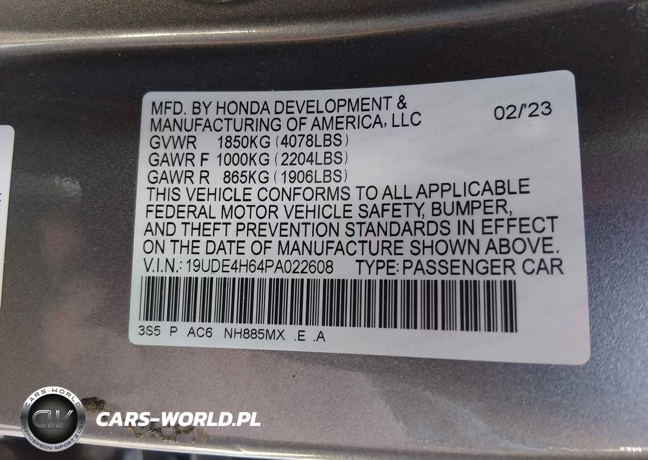 2023 Acura Integra A-Spec Technology VIN:19UDE4H64PA022608 - 9
