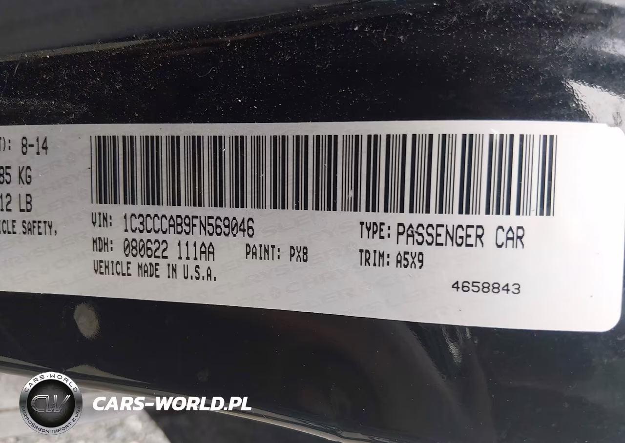 2015 Chrysler 200 Limited VIN:1C3CCCAB9FN569046 - 9