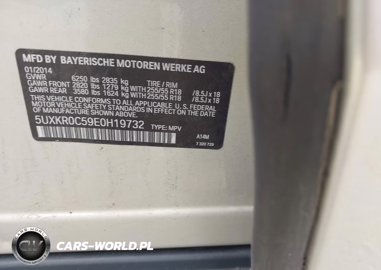 2014 BMW X5 xDrive35I VIN:5UXKR0C59E0H19732 - 9