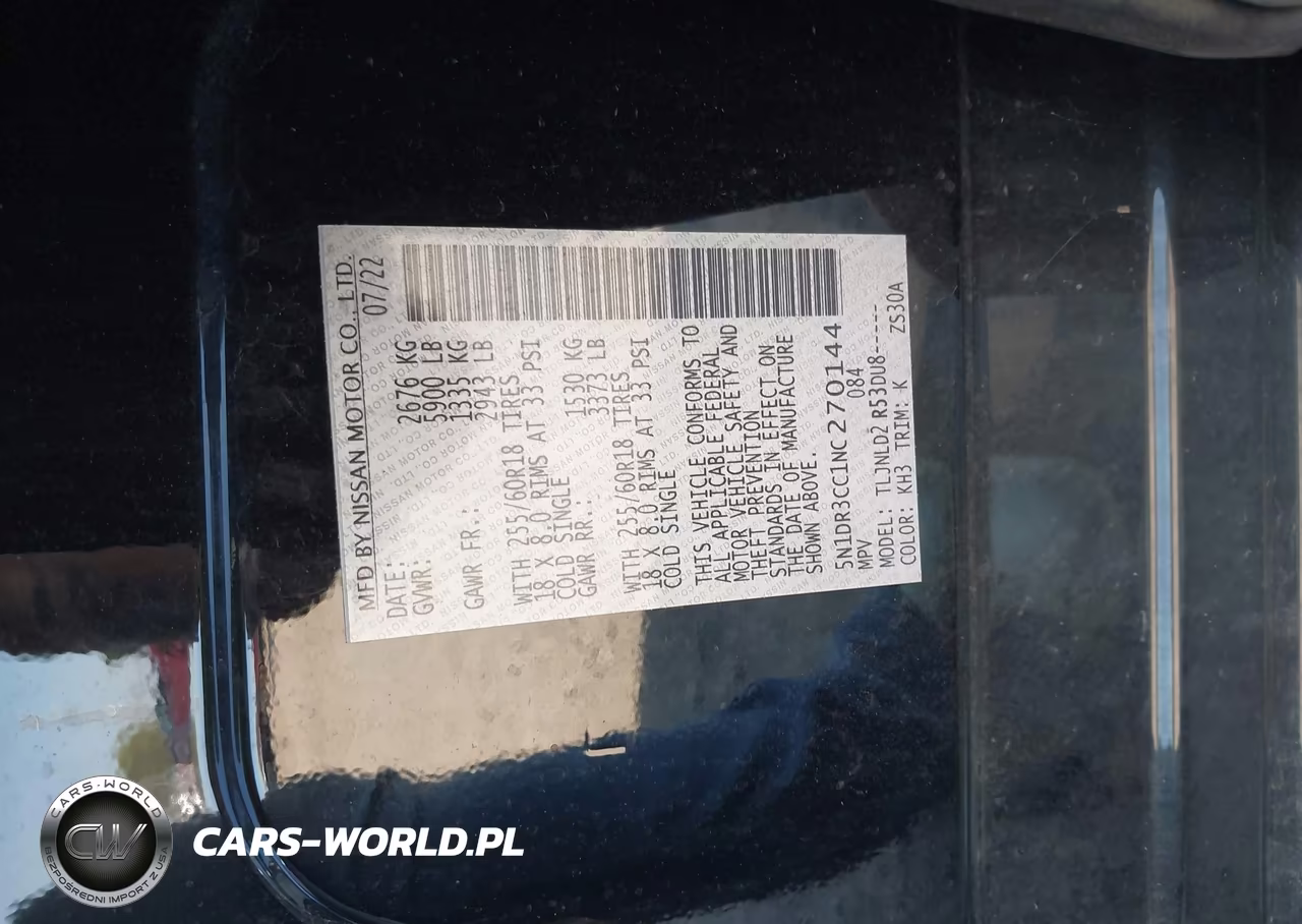 2022 Nissan Pathfinder Sl 4Wd VIN:5N1DR3CC1NC270144 - 9