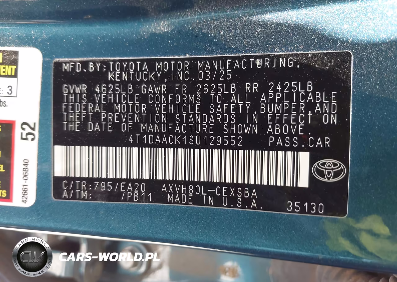 2025 Toyota Camry Se VIN:4T1DAACK1SU129552 - 9