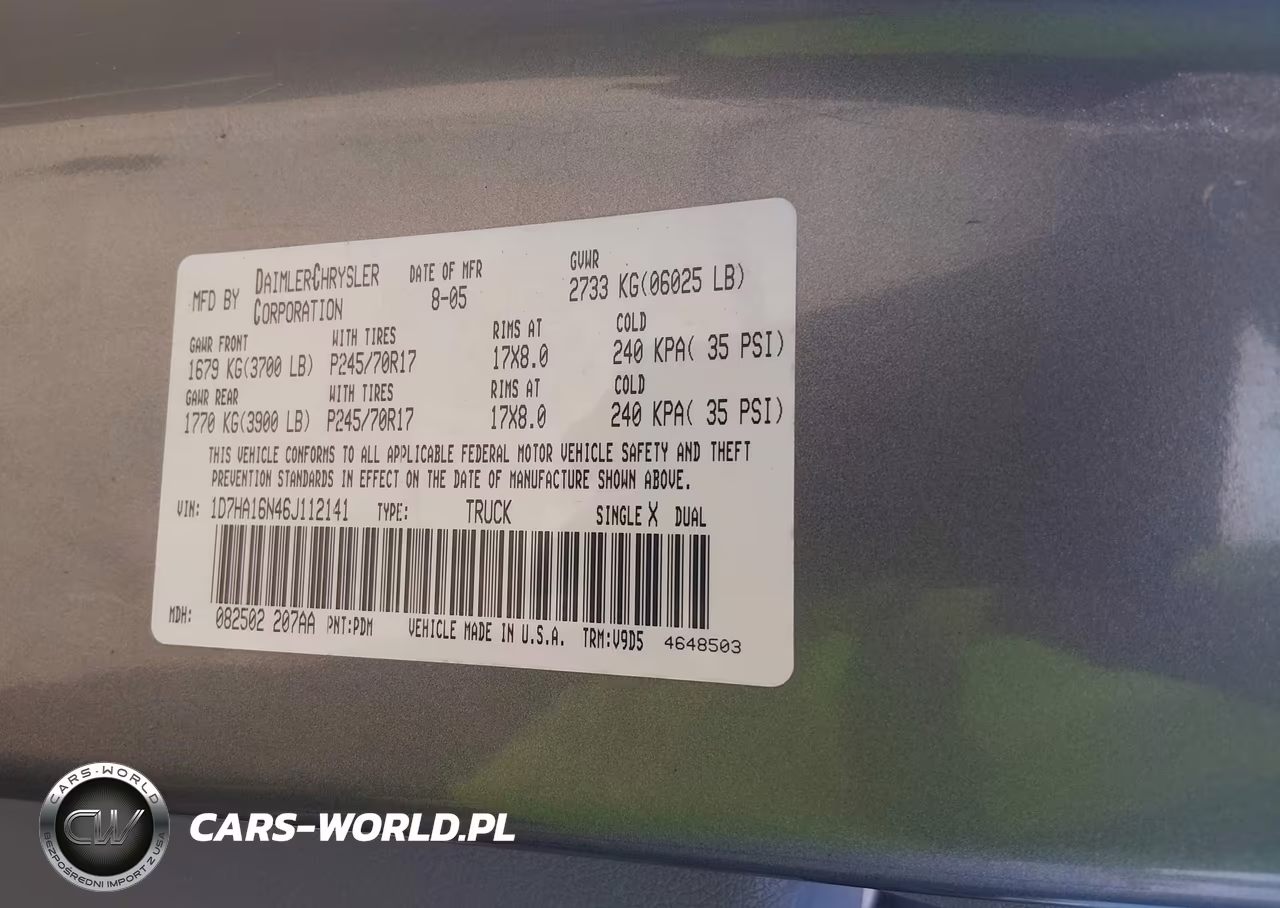 2006 Dodge Ram 1500 Slt VIN:1D7HA16N46J112141 - 9