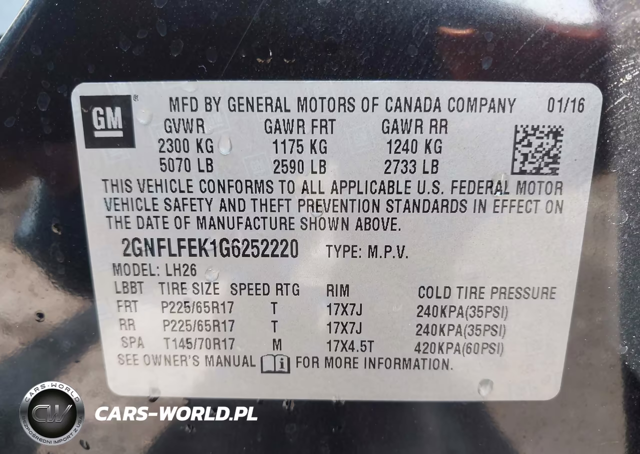 2016 Chevrolet Equinox Lt VIN:2GNFLFEK1G6252220 - 9