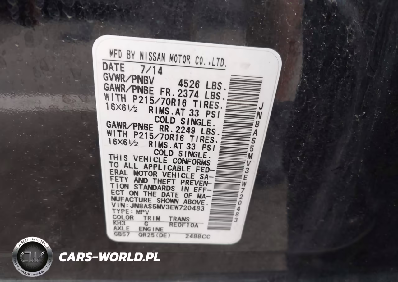 2014 Nissan Rogue Select S VIN:JN8AS5MV3EW720483 - 9