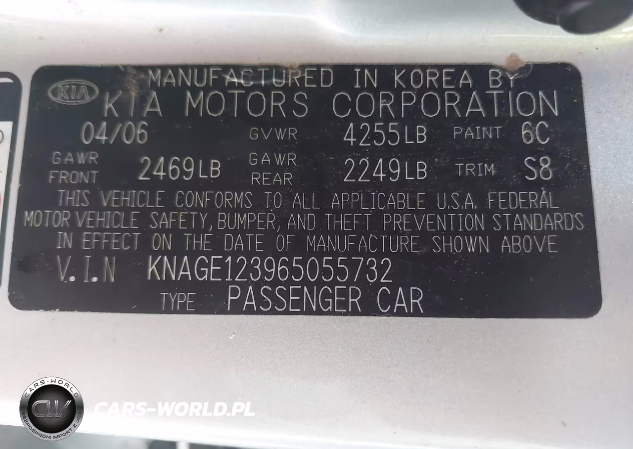 2006 Kia Optima Ex (New)-Lx (New) VIN:KNAGE123965055732 - 9