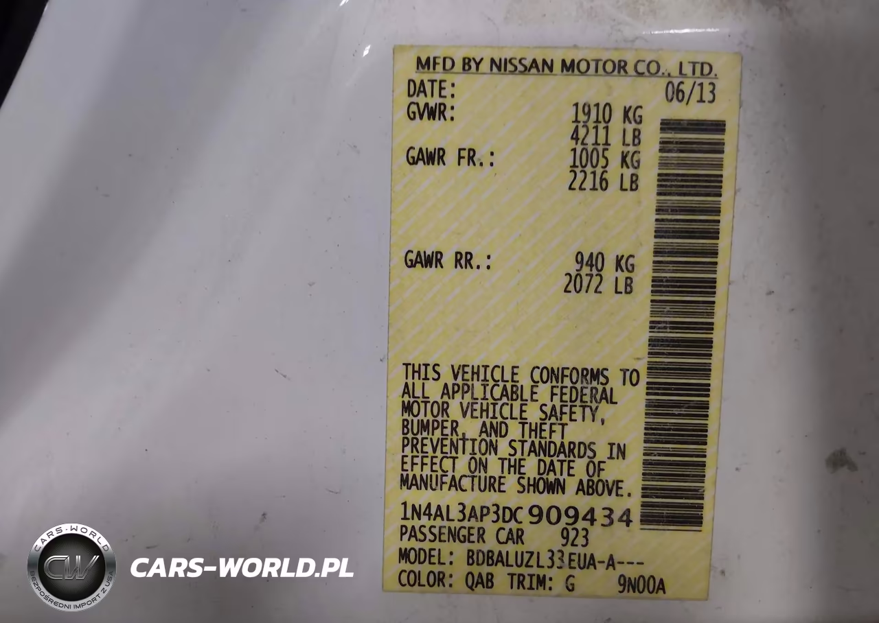 2013 Nissan Altima 2.5 Sv VIN:1N4AL3AP3DC909434 - 9