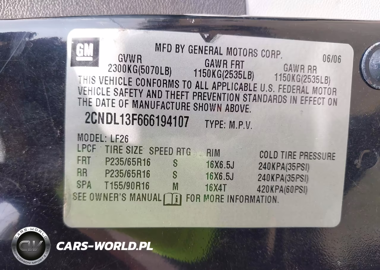 2006 Chevrolet Equinox Ls VIN:2CNDL13F666194107 - 9