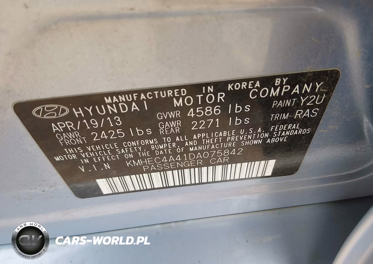 2013 Hyundai Sonata Hybrid Limited VIN:KMHEC4A41DA075842 - 9