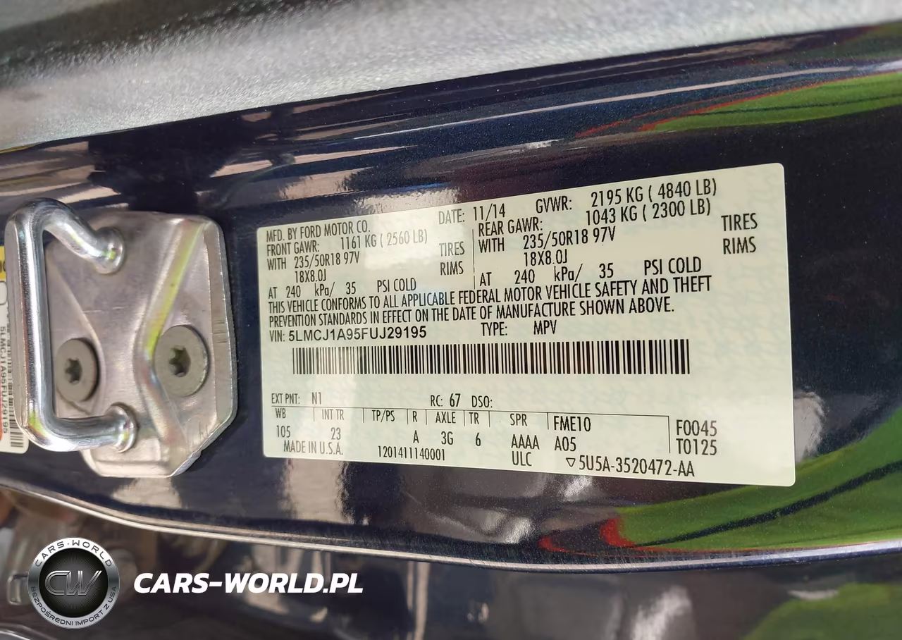 2015 Lincoln Mkc VIN:5LMCJ1A95FUJ29195 - 9