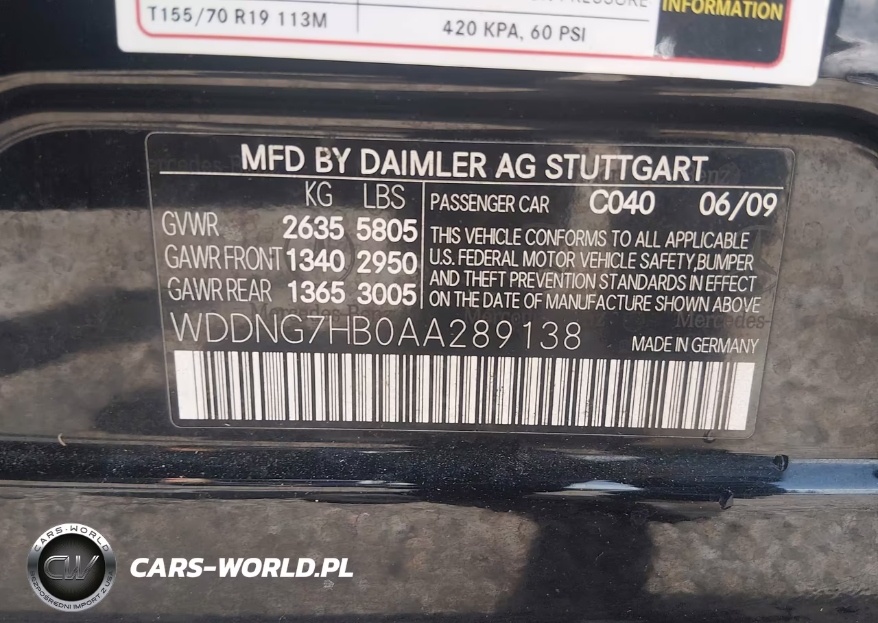 2010 Mercedes-Benz S 63 Amg VIN:WDDNG7HB0AA289138 - 9