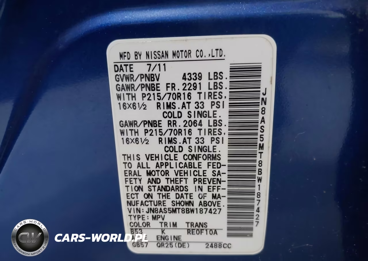 2011 Nissan Rogue S VIN:JN8AS5MT8BW187427 - 9