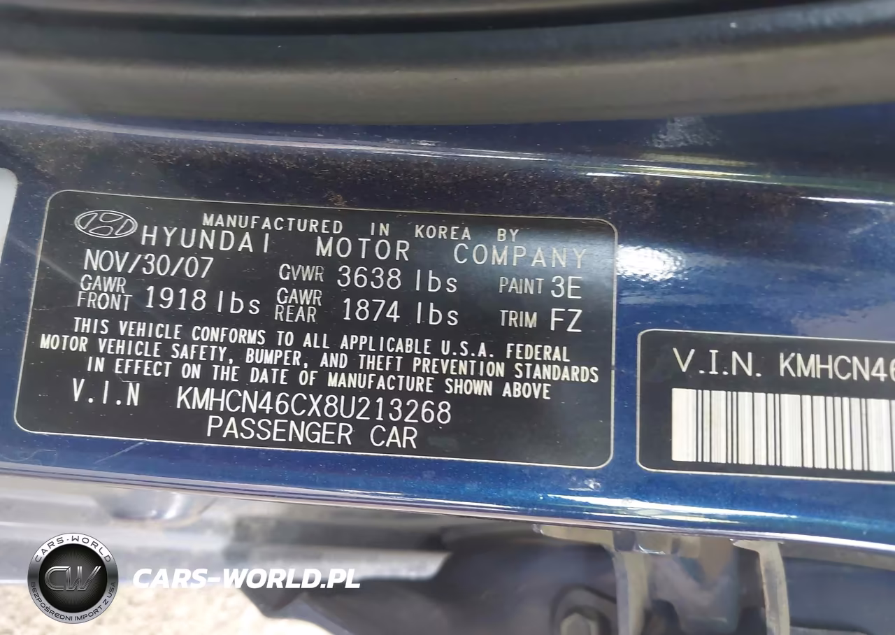 2008 Hyundai Accent Gls VIN:KMHCN46CX8U213268 - 9