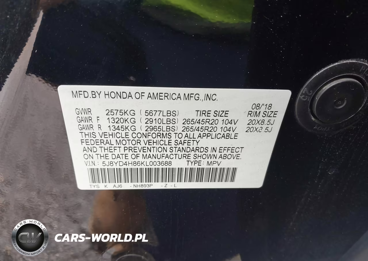 2019 Acura Mdx Advance Pkg VIN:5J8YD4H86KL003688 - 9