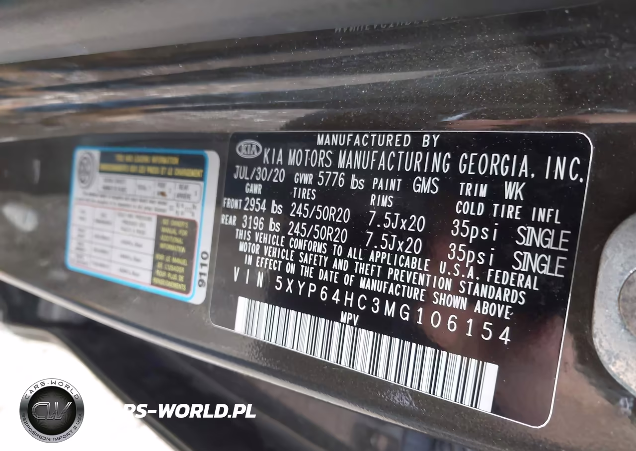 2021 Kia Telluride S VIN:5XYP64HC3MG106154 - 9