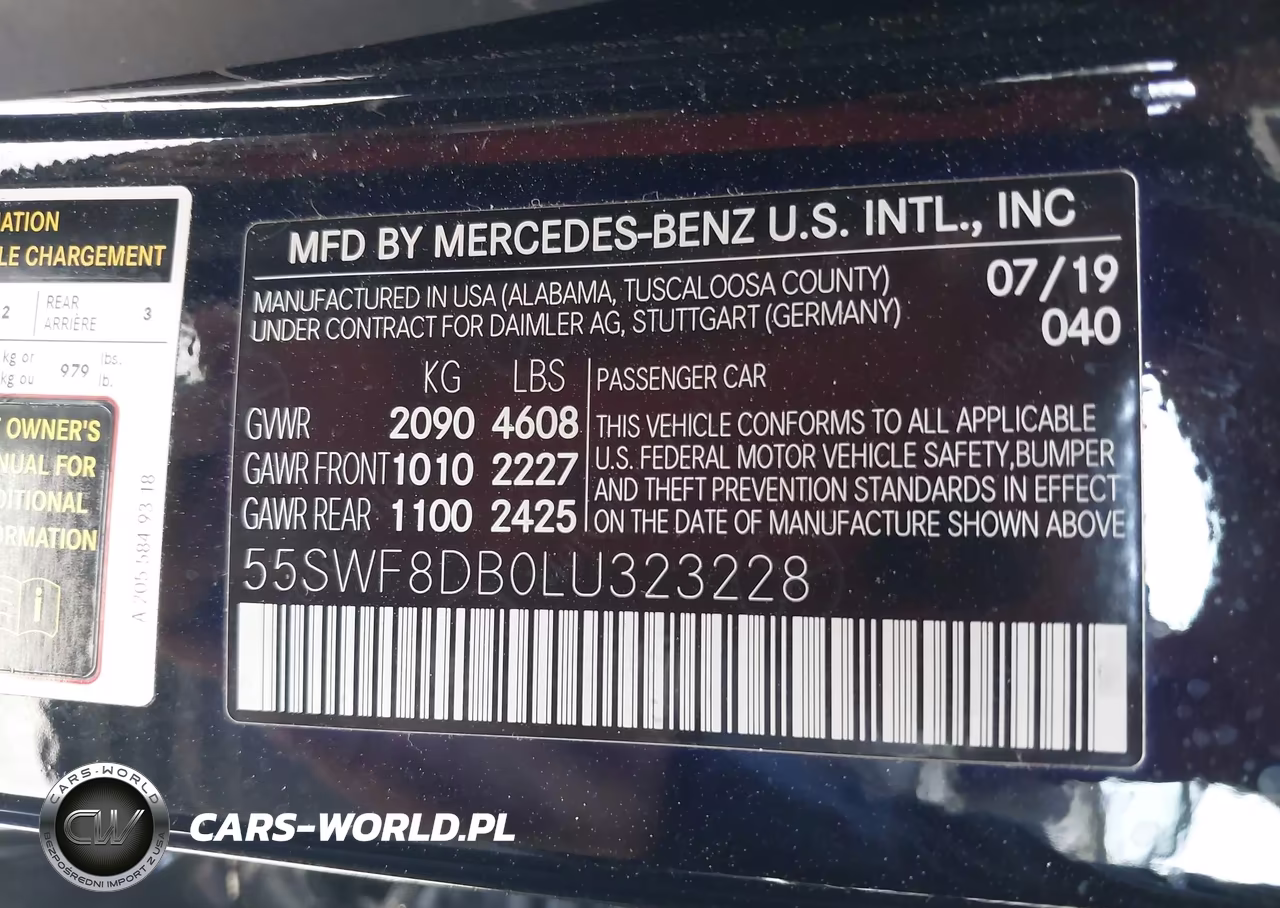2020 Mercedes-Benz C 300 VIN:55SWF8DB0LU323228 - 9