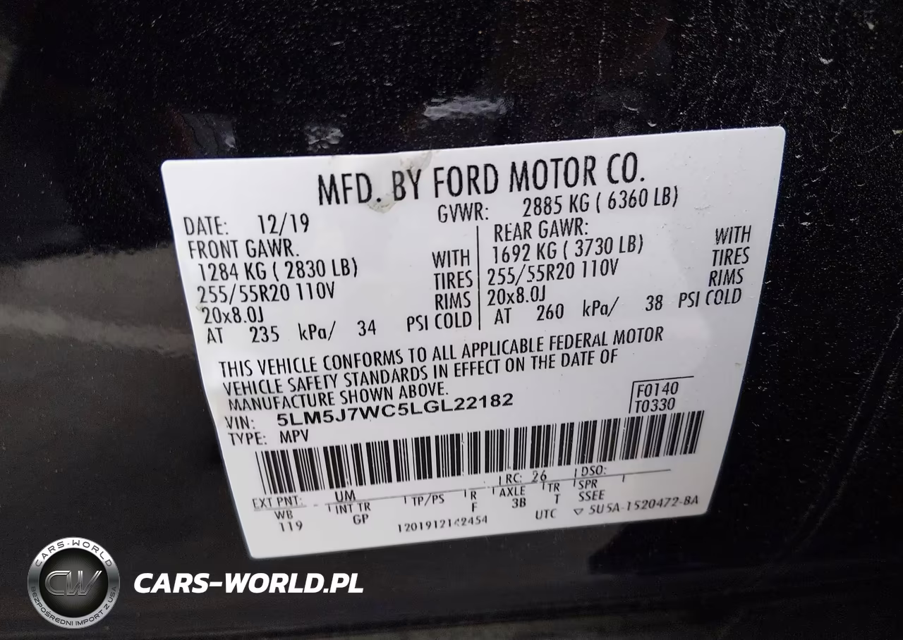 2020 Lincoln Aviator Reserve VIN:5LM5J7WC5LGL22182 - 9