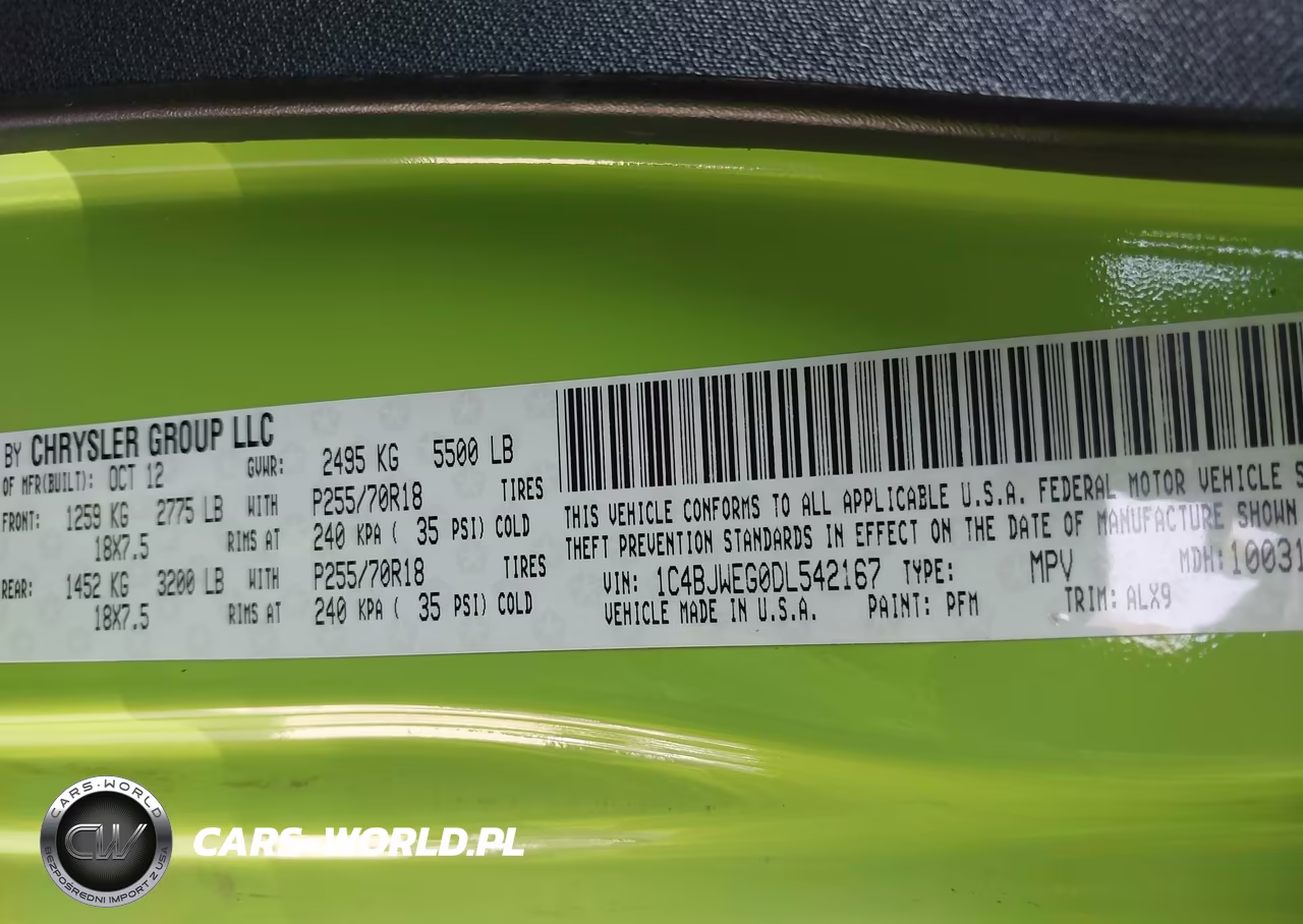 2013 Jeep Wrangler Unlimited Sahara VIN:1C4BJWEG0DL542167 - 9