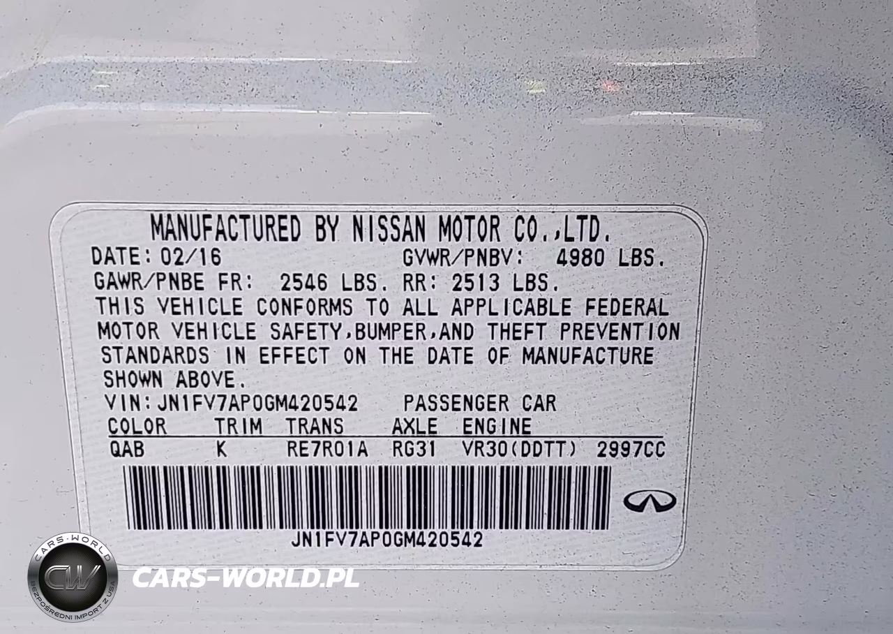 2016 Infiniti Q50 3.0T Red Sport 400 VIN:JN1FV7AP0GM420542 - 9
