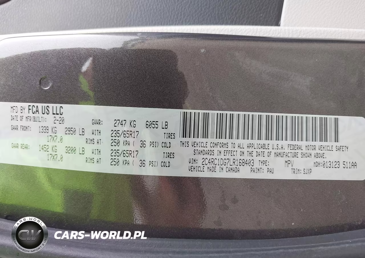 2020 Chrysler Voyager Lxi VIN:2C4RC1DG7LR168403 - 9
