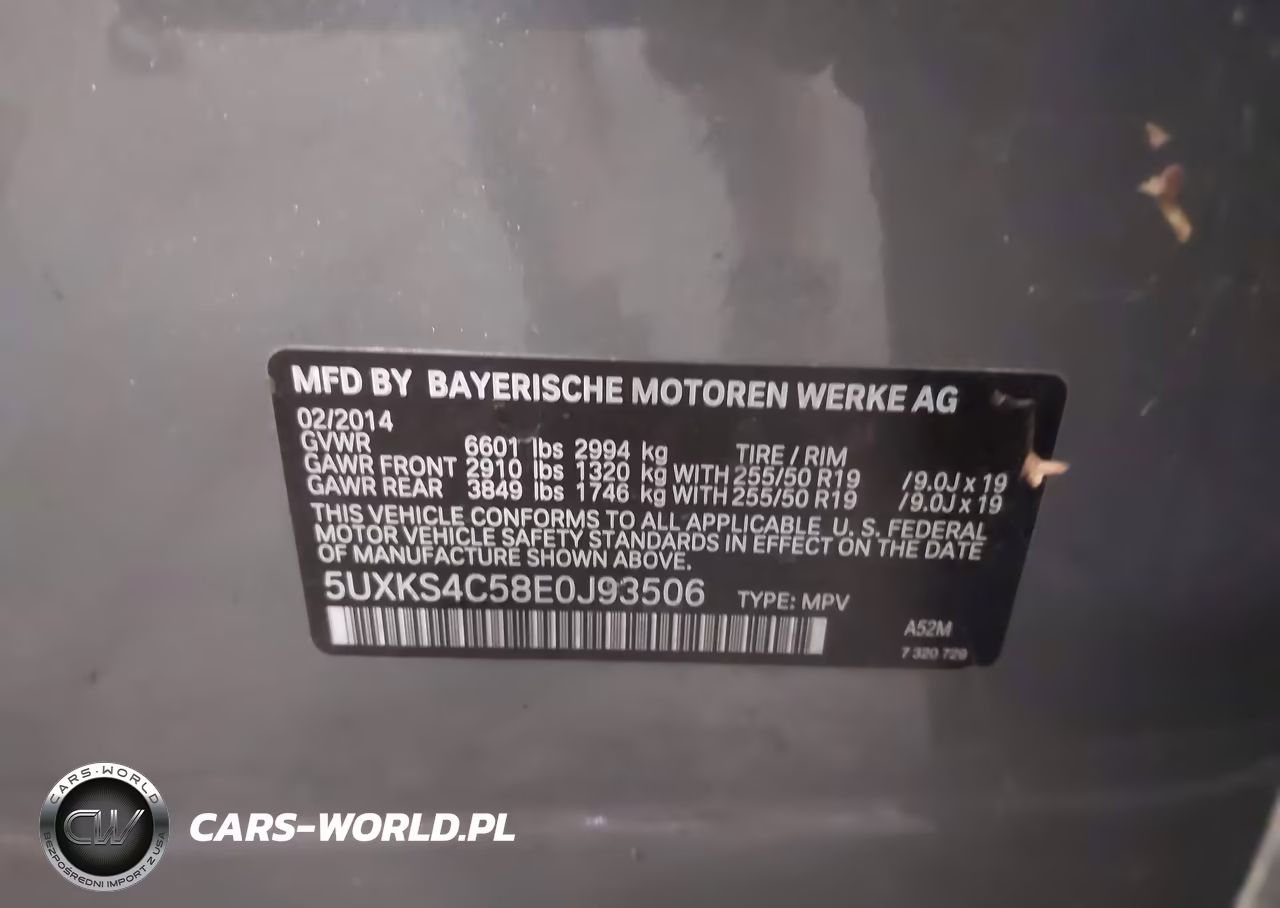 2016 BMW X5 VIN:5UXKS4C58E0J93506 - 9