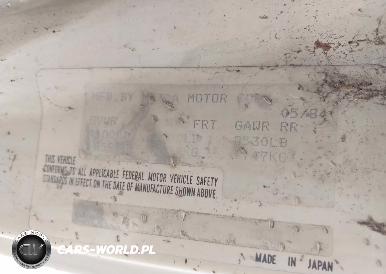 1984 Mazda B2000 Long Bed VIN:JM2UC2214E0830249 - 9