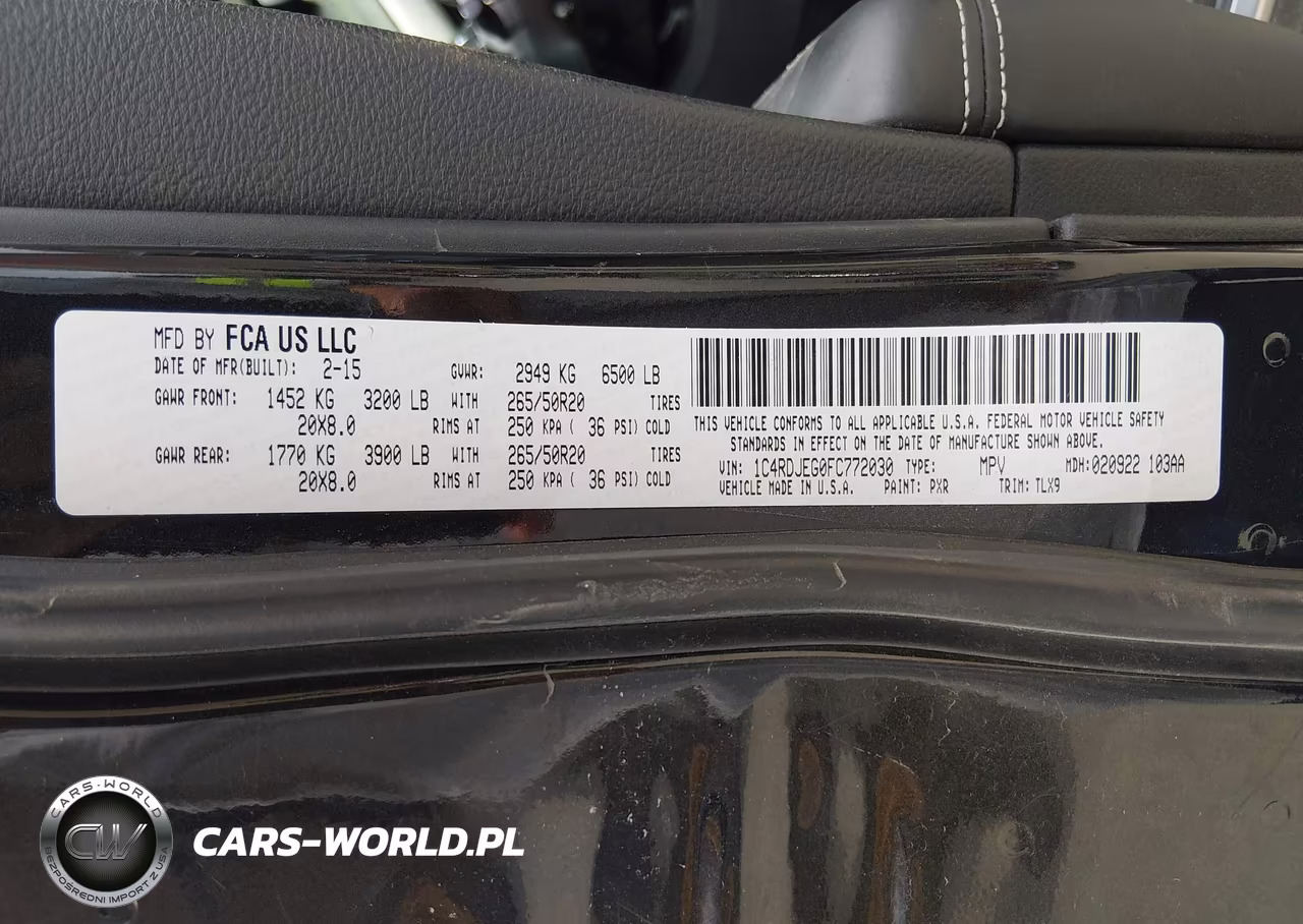2015 Dodge Durango Citadel VIN:1C4RDJEG0FC772030 - 9