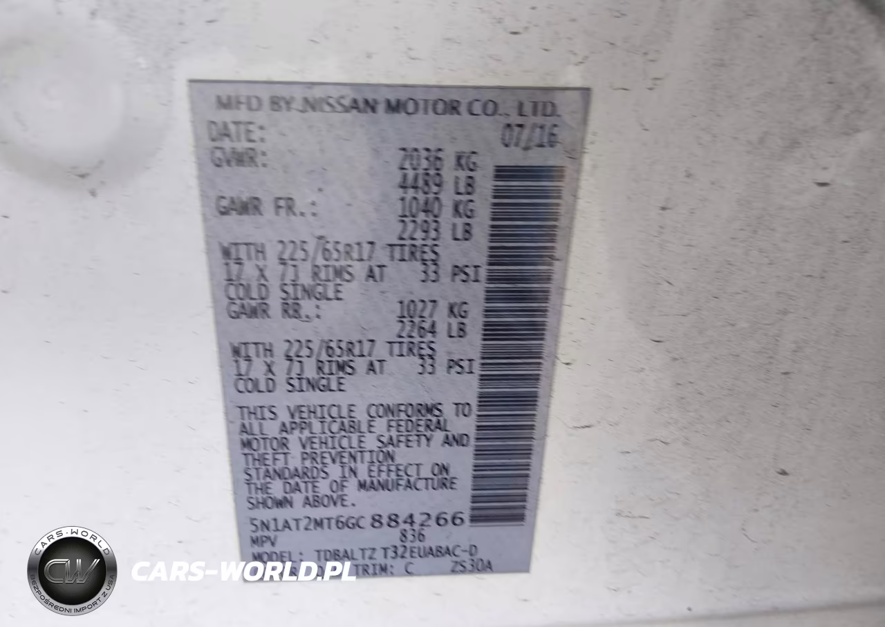 2016 Nissan Rogue Sv VIN:5N1AT2MT6GC884266 - 9