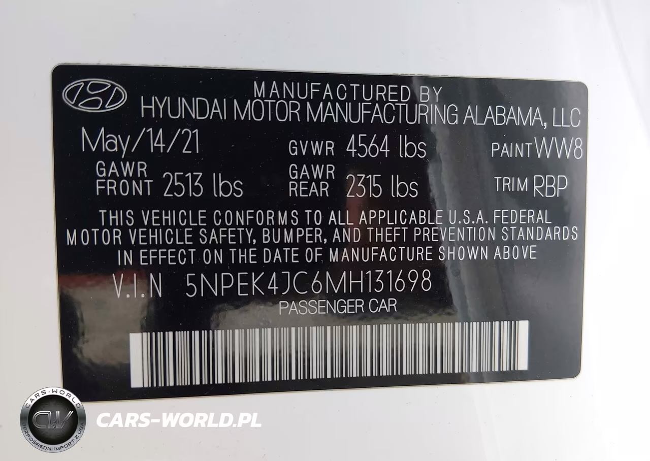 2021 Hyundai Sonata N Line VIN:5NPEK4JC6MH131698 - 9