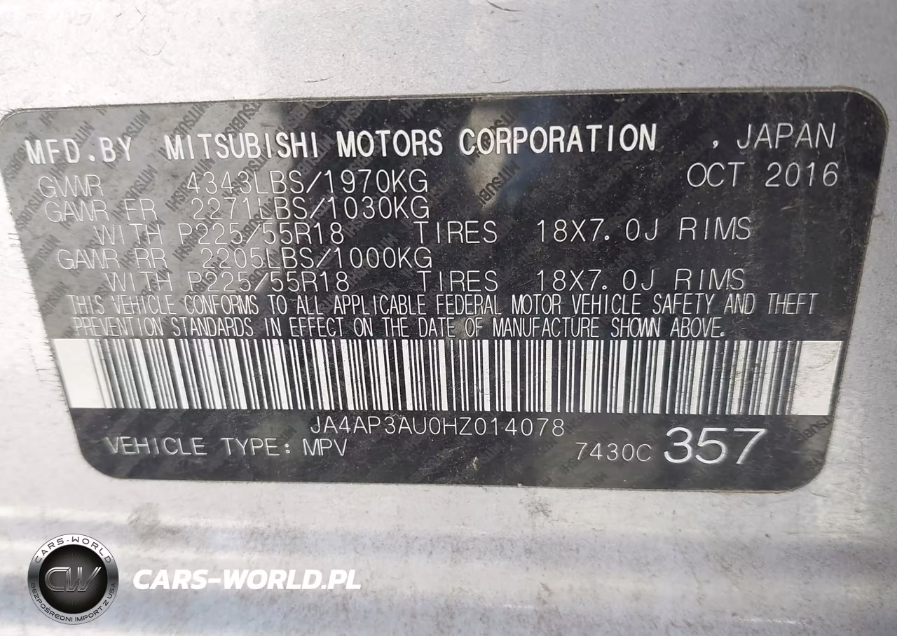 2017 Mitsubishi Outlander Sport 2.0 Le VIN:JA4AP3AU0HZ014078 - 9