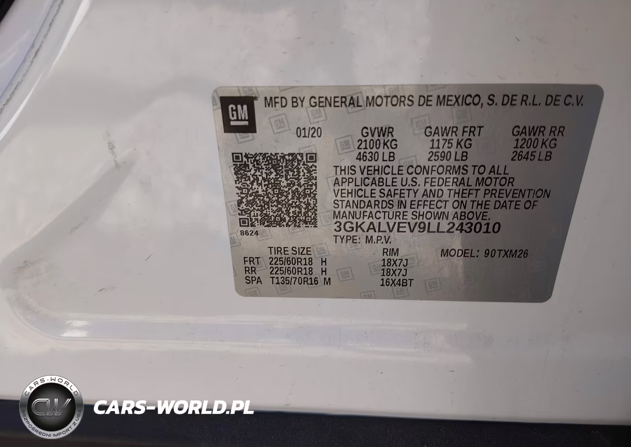 2020 GMC Terrain Awd Slt VIN:3GKALVEV9LL243010 - 9