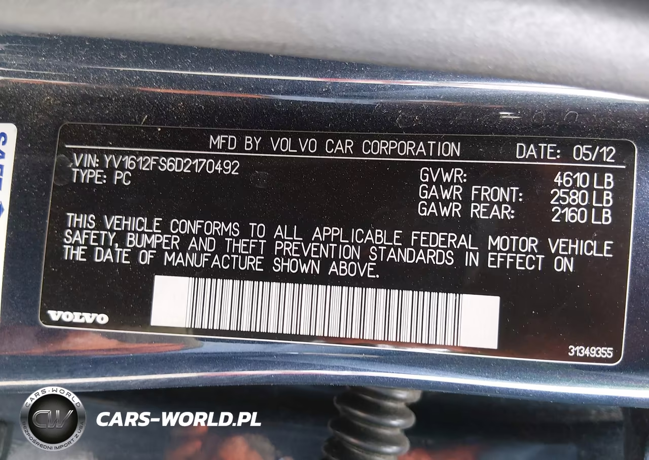 2013 Volvo S60 T5 VIN:YV1612FS6D2170492 - 9