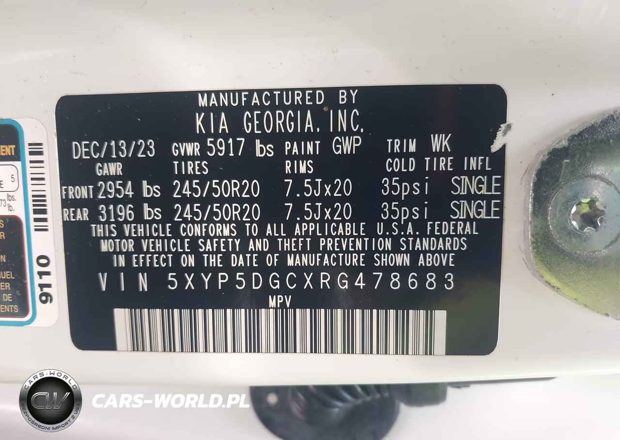 2024 Kia Telluride Sx Prestige VIN:5XYP5DGCXRG478683 - 9