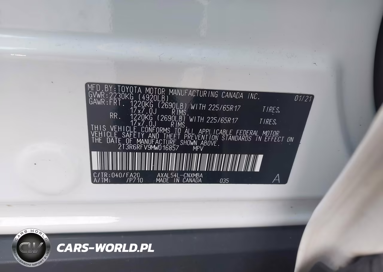 2021 Toyota Rav4 Hybrid Xle VIN:2T3R6RFV9MW016857 - 9