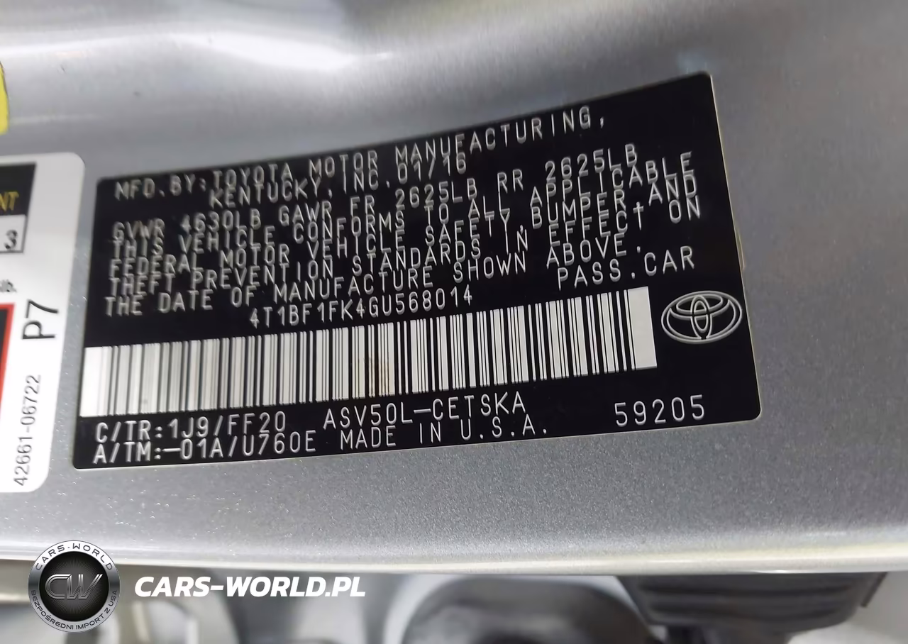 2016 Toyota Camry Se VIN:4T1BF1FK4GU568014 - 9