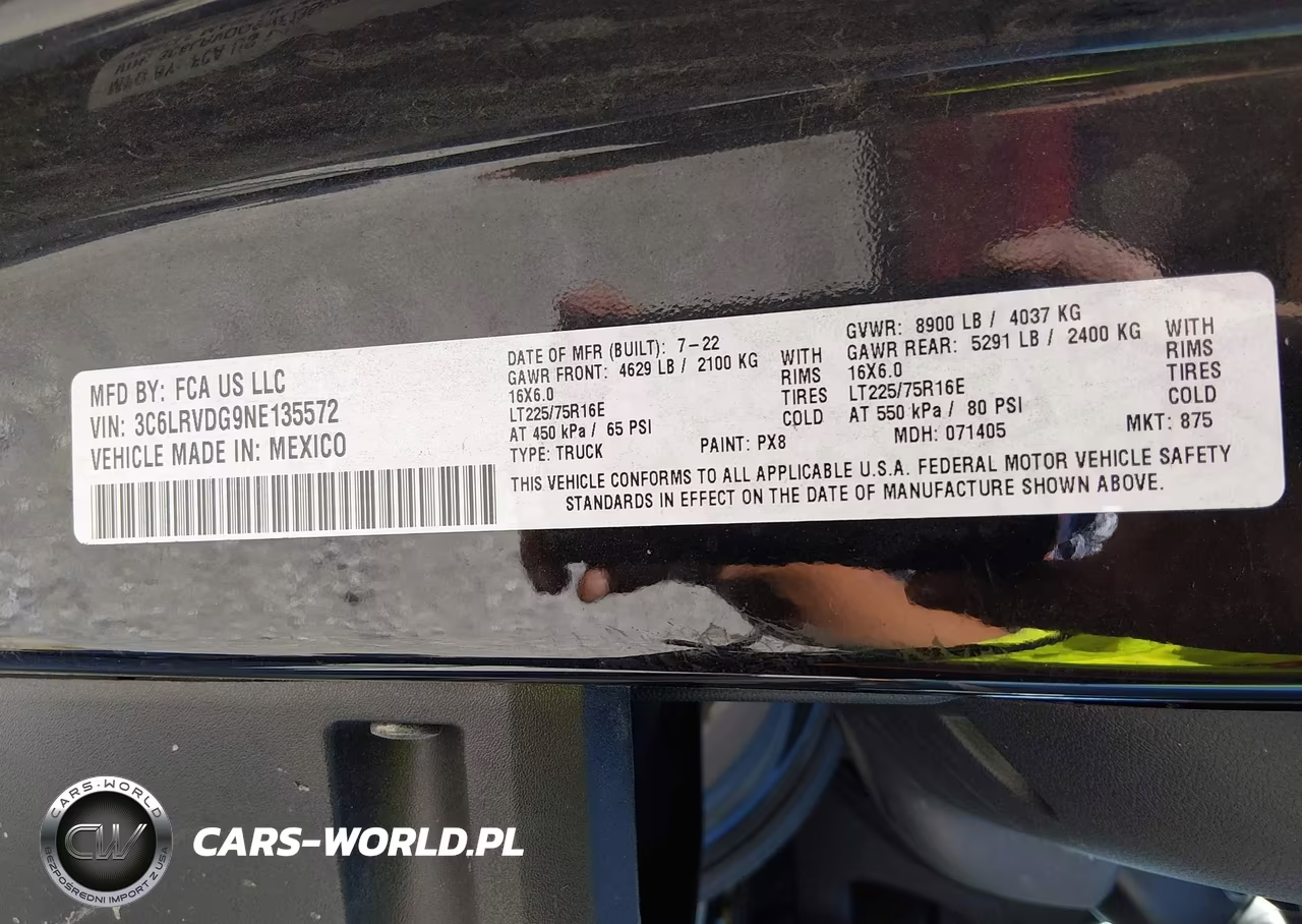 2022 Ram Promaster 2500 High Roof 159 Wb VIN:3C6LRVDG9NE135572 - 9