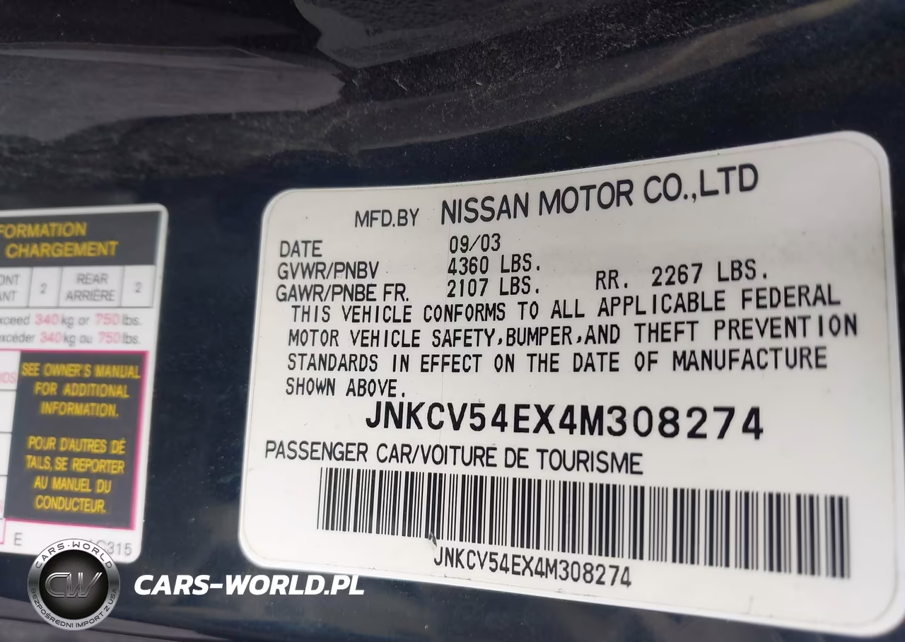 2004 Infiniti G35 VIN:JNKCV54EX4M308274 - 9
