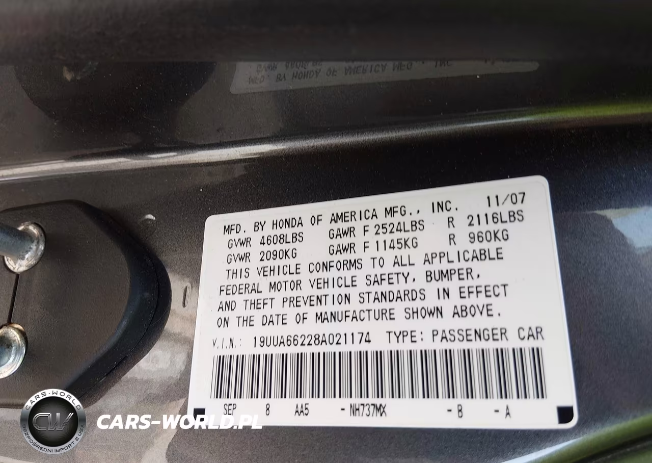 2008 Acura Tl 3.2 VIN:19UUA66228A021174 - 9