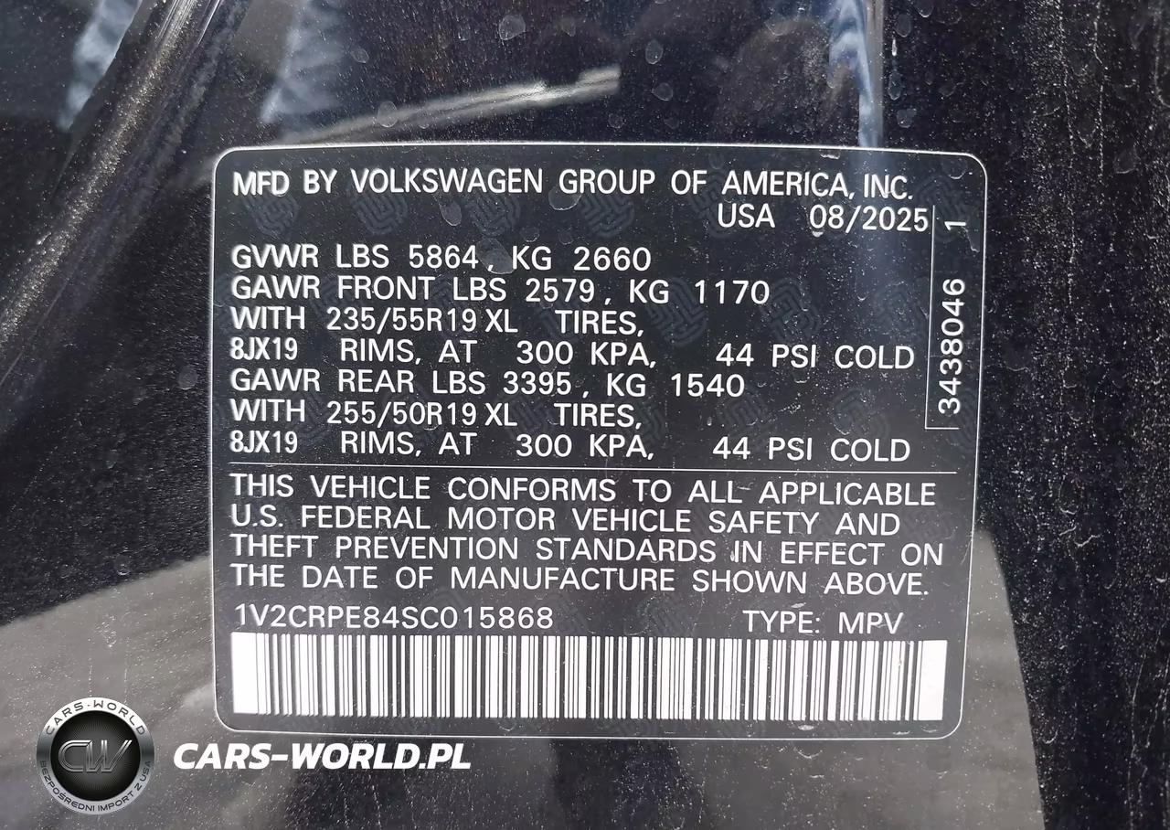2025 Volkswagen Id.4 Pro VIN:1V2CRPE84SC015868 - 9