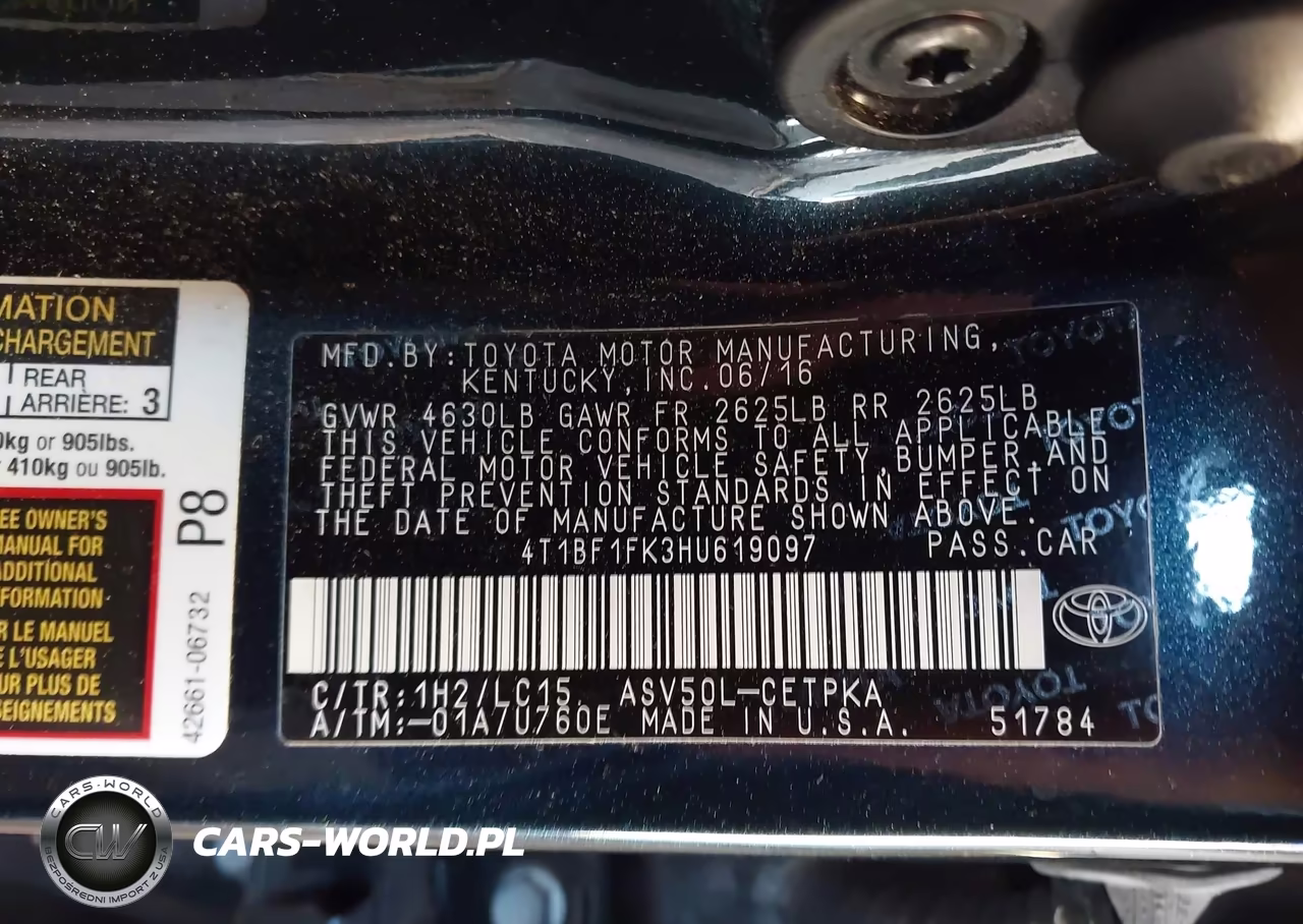2017 Toyota Camry Xse VIN:4T1BF1FK3HU619097 - 9