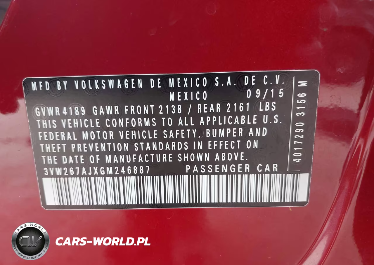 2016 Volkswagen Jetta 1.4T S VIN:3VW267AJXGM246887 - 9